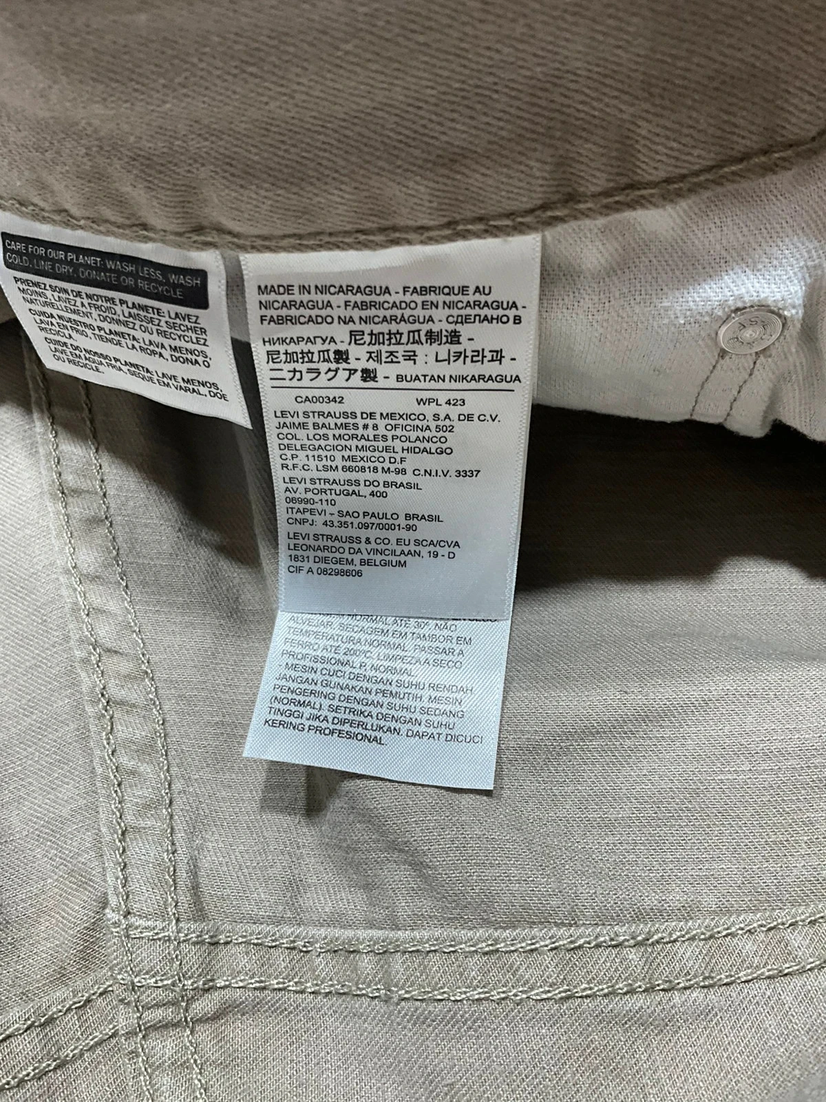 Jean Levi’s Homme 505 Straight W36 L36 Vintage 100% Coton Kaki  Lvh 114 – photo 12